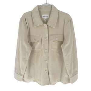 Tribal Jeans Shacket Womens XL Beige Blanket Jacket Pockets Button Down Comfy